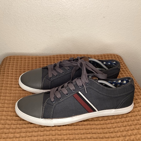 Ben Sherman Madison Ox Mens Sz 12 Gray Canvas Lifestyle‎...